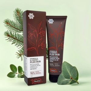 Бальзам для тіла Spongilla & Comfrey FLEX RUB з глюкозаміном, хондроїтином