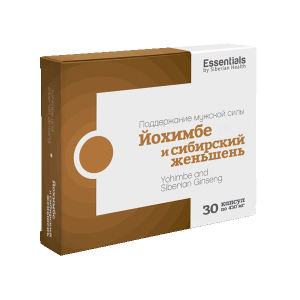 Йохимбе и женьшень – ESSENTIALS by Siberian Health