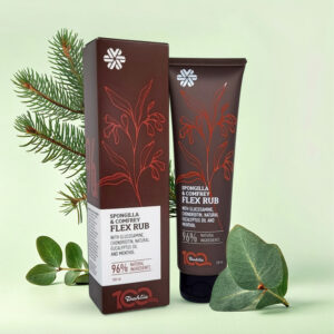 Бальзам для тіла Spongilla & Comfrey FLEX RUB з глюкозаміном, хондроїтином